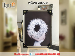 Tranh treo tường hiện đại 3D bộ 2 bức Mỹ Nhân N-PN-14