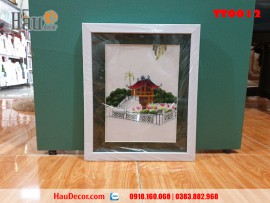 Tranh thêu tay Chùa Một Cột TT0012