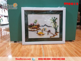 Tranh thêu tay Bến Sông Quê Hương TT0015