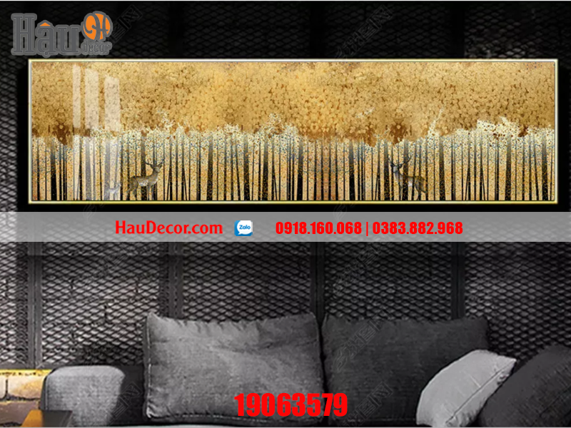 Tranh treo tường hiện đại 3D Song Dương Phú Quý 19063579