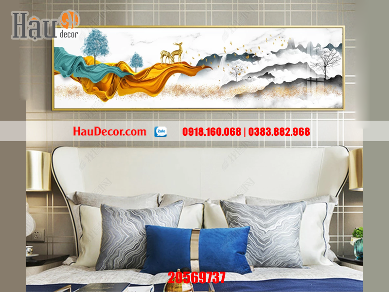 Tranh treo tường hiện đại 3D Song Dương Phú Quý 20569737