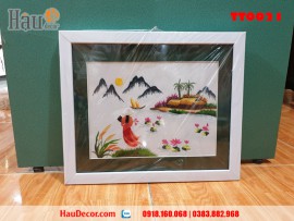 Tranh thêu tay Đầm Sen TT0021