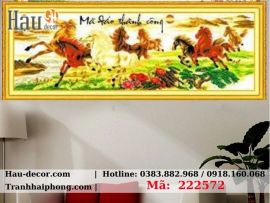 Kit tranh thêu chữ thập Mã đáo thành công 222572