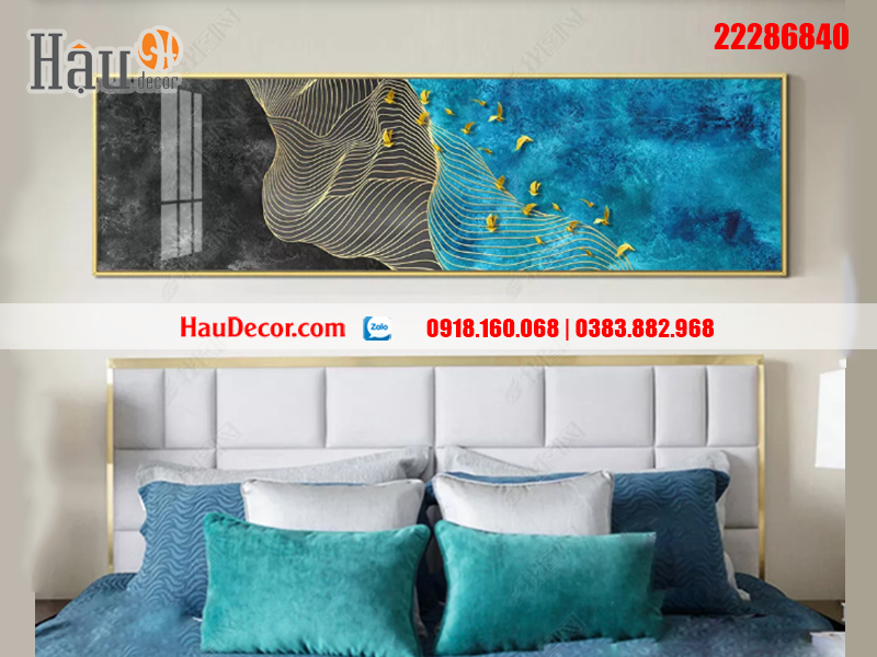 Tranh treo tường hiện đại 3D Rừng Vàng Biển Bạc 22286840