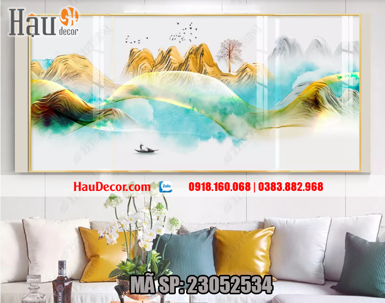 Tranh treo tường hiện đại 3D Sơn Thủy Hữu Tình 23052534 Tranh treo tường hiện đại 3D Sơn Thủy Hữu Tình 23052534