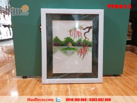 Tranh thêu tay Đền Ngọc Sơn TT0023