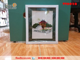 Tranh thêu tay Chùa Một Cột TT0028