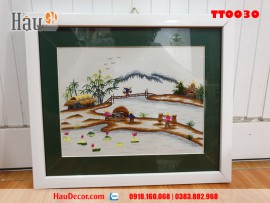 Tranh thêu tay Mùa Gặt TT0030