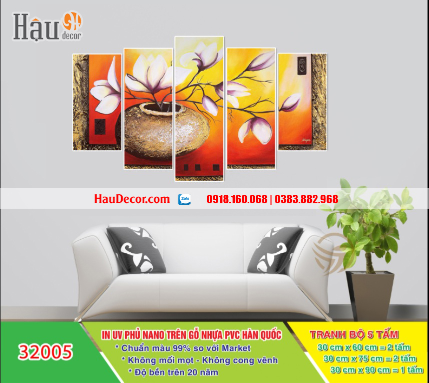 Tranh ghép bộ Cành Lộc 32005