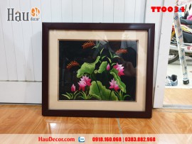Tranh thêu tay Hoa Sen TT0034