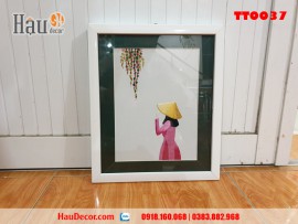 Tranh thêu tay Thiếu Nữ Việt Nam TT0037