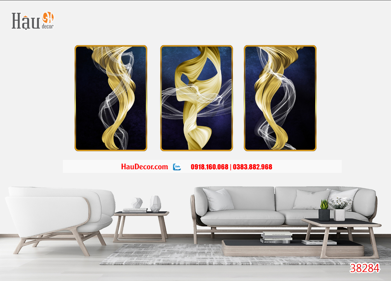 Tranh bộ 3D Trừu Tượng 3 bức 38284