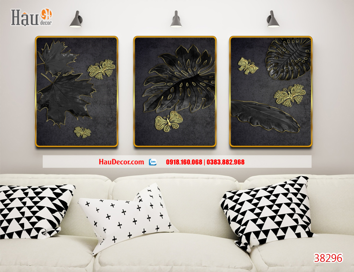 Tranh 3D bộ 3 bức Rừng Nhiệt Đới 38296