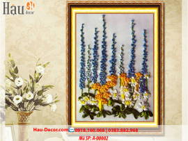 Kit tranh thêu ruy băng Vườn Hoa 30x35cm