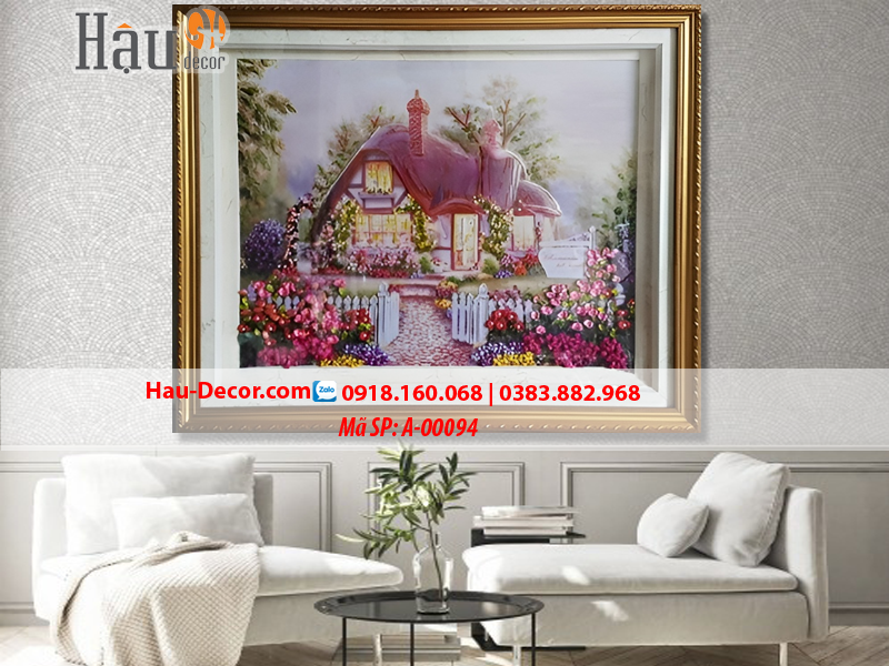 Kit tranh ruy băng Tổ Ấm Hạnh Phúc A-00094