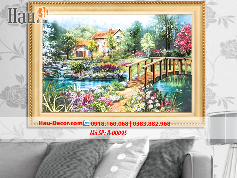 Kit tranh thêu ruy băng Tổ Ấm Hạnh Phúc A-00095