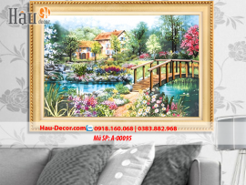 Kit tranh thêu ruy băng Tổ Ấm Hạnh Phúc A-00095