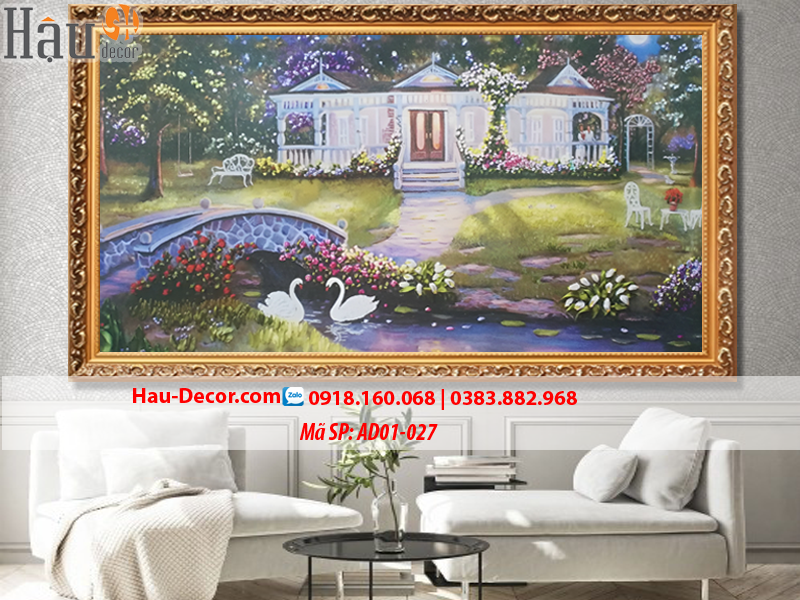 Kit tranh thêu ruy băng Tổ Ấm Hạnh Phúc AD01-027