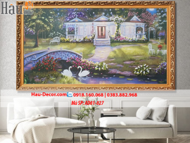 Kit tranh thêu ruy băng Tổ Ấm Hạnh Phúc AD01-027