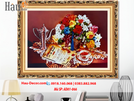 Kit tranh thêu ruy băng Cung Bậc Ngọt Ngào AD01-066
