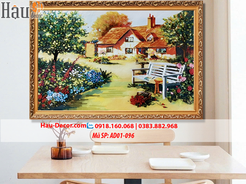 Kit tranh thêu ruy băng Tổ Ấm Hạnh Phúc AD01-096