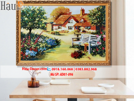 Kit tranh thêu ruy băng Tổ Ấm Hạnh Phúc AD01-096