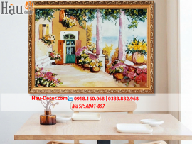 Kit tranh thêu ruy băng Tổ Ấm Hạnh Phúc AD01-097