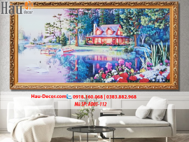 Kit tranh thêu ruy băng Tổ Ấm Hạnh Phúc AD01-112