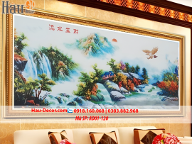 Kit tranh thêu ruy băng Cảnh Đẹp Như Tranh Vẽ AD01-120