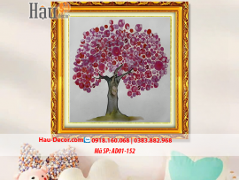 Kit tranh thêu ruy băng Cây Hồng Tình Yêu AD01-152