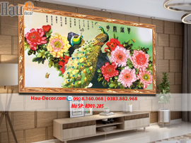 Kit tranh thêu ruy băng Hoa Khai Phú Quý AD01-205