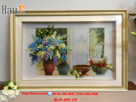 Kit tranh thêu ruy băng Hương Thơm Trong Gió AD01-219