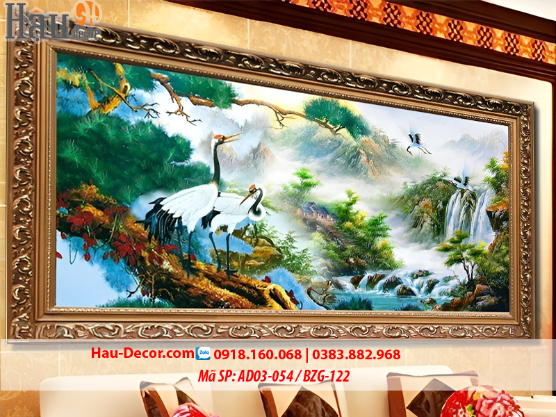 Kit tranh thêu ruy băng Hạnh Phúc Vạn Trường Tồn AD03-054 / BZG-122