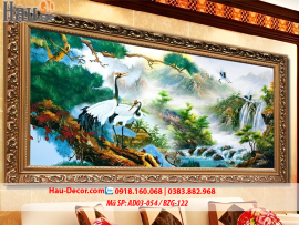 Kit tranh thêu ruy băng Hạnh Phúc Vạn Trường Tồn AD03-054 / BZG-122