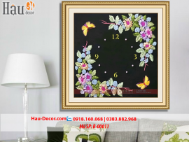 Kit tranh thêu ruy băng Đồng Hồ Hoa Hồng B-00011