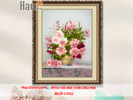 Kit tranh thêu chữ thập Lọ Hoa Nghệ Thuật C-0162