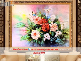 Kit tranh thêu ruy băng Hoa Nghệ Thuật C-0173