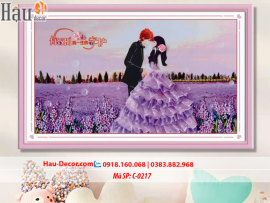 Kit tranh thêu ruy băng Ngày Hạnh Phúc C-0217