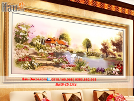 Kit tranh thêu ruy băng Tổ Ấm Hạnh Phúc CD-2254