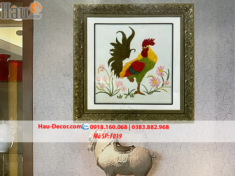 Kit tranh thêu ruy băng Đại Cát Đại Lợi F039