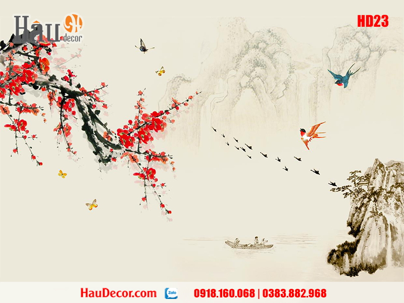 Tranh treo tường hiện đại Sơn Thủy Hữu Tình HD23