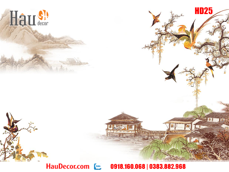 Tranh treo tường hiện đại Sơn Thủy Hữu Tình HD25