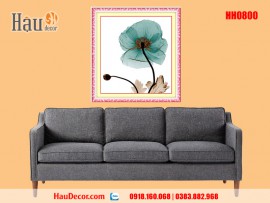 Tranh thêu chữ thập hoa Poopy HH0800