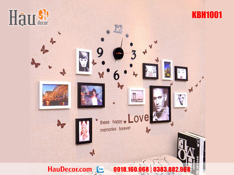 Khung ảnh bộ 10 bức KBH1001 Khung ảnh bộ 10 bức KBH1001