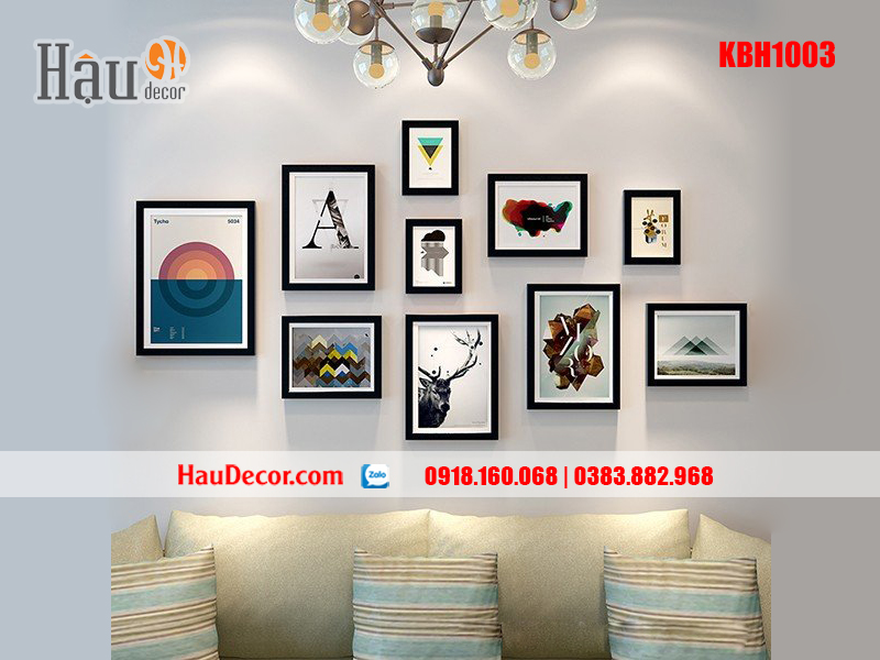 Khung ảnh bộ 10 bức KBH1003 Khung ảnh bộ 10 bức KBH1003