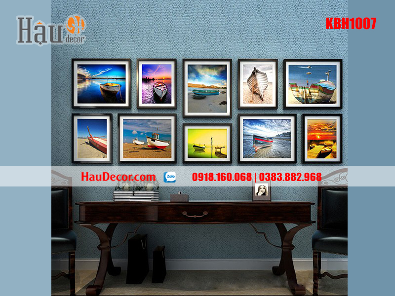 Khung ảnh bộ 10 bức KBH1007 Khung ảnh bộ 10 bức KBH1007