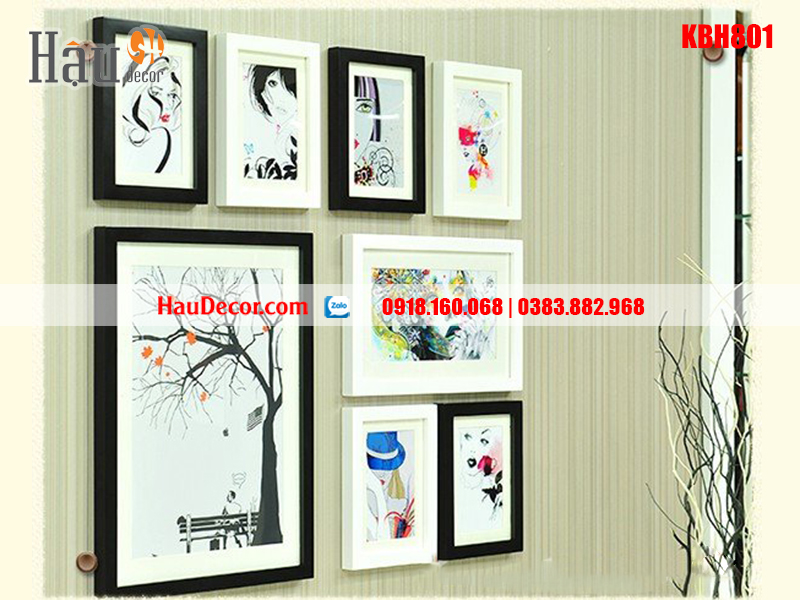 Khung ảnh bộ 8 bức KBH801