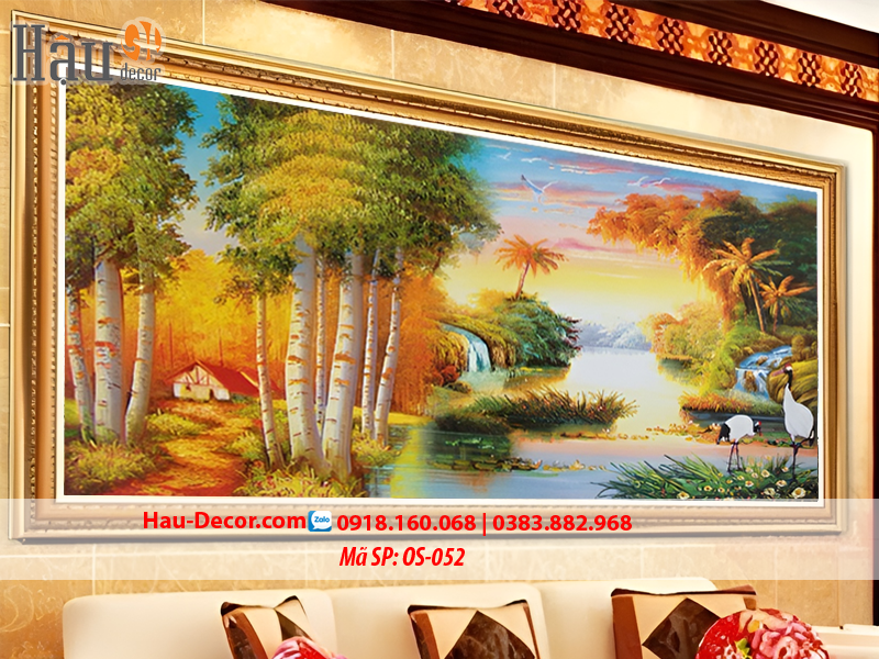 Kit tranh thêu ruy băng Cảnh Đẹp Châu Âu OS-052