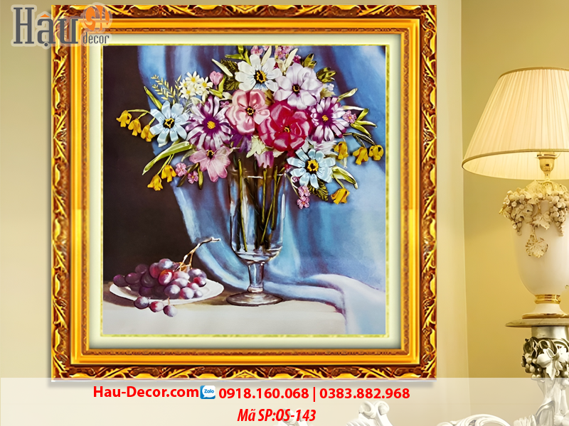 Kit tranh thêu ruy băng Nghệ Thuật Cuộc Sống OS-143