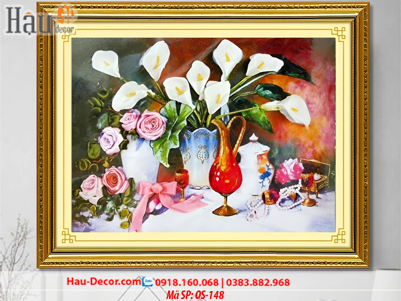 Kit tranh thêu ruy băng Sắc Màu Cuộc Sống OS-148